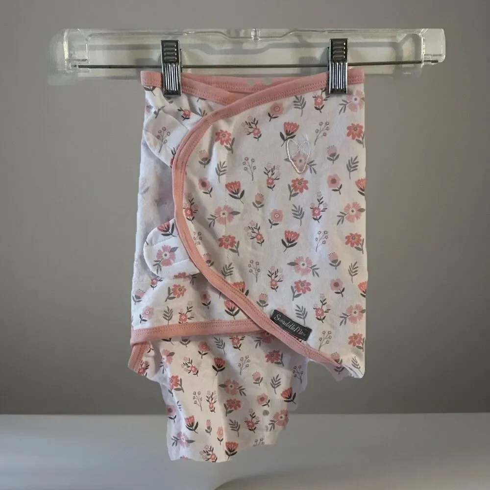 Swaddle Me Original Swaddle Pink White Adjustable Cotton‎ Small Medium